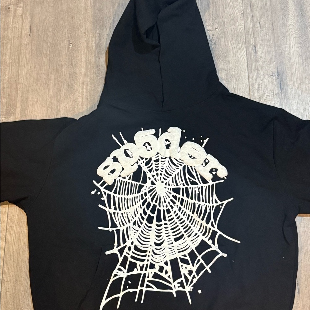 Men’s Large Black Spider Worldwide Hoodie